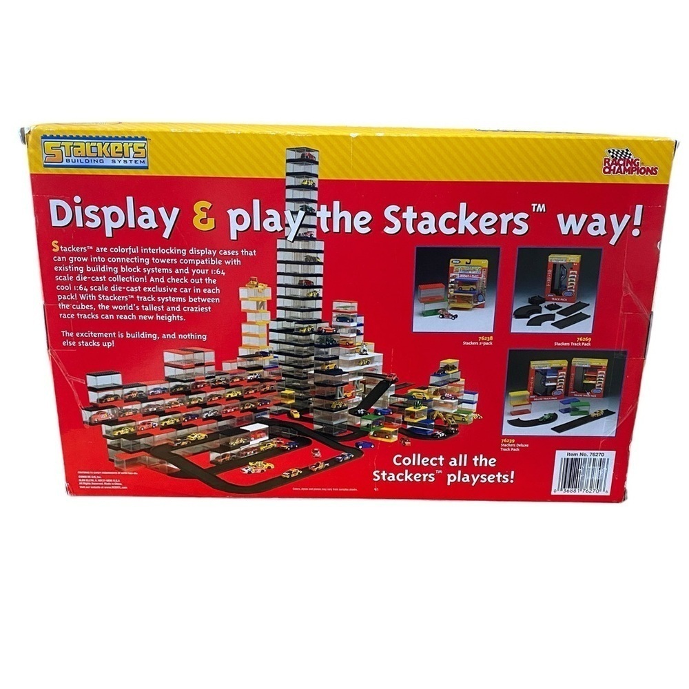Racing Champions Stackers Building Track System, Plus Car & Display Cases. NEW - Picture 5 of 14